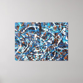 Impressão Em Tela SPLATTER COLORIDO LXVII - Pintura de ação -