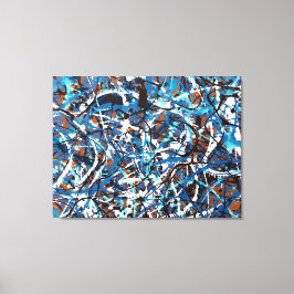 Impressão Em Tela SPLATTER COLORIDO LXVII - Pintura de ação -