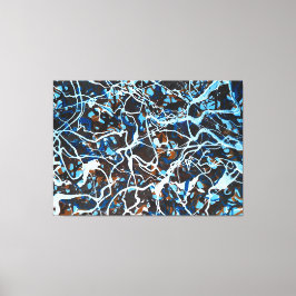 Impressão Em Tela SPLATTER COLORIDO LXXIII - Pintura de ação -