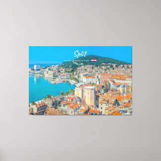 Impressão Em Tela Split, Croácia - Cidade Costeira