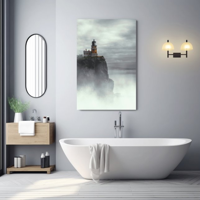 IMPRESSÃO EM TELA SPLIT ROCK LIGHTHOUSE - MINNESOTA (Criador carregado)