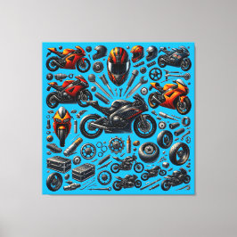 Impressão Em Tela Sports Motorcycles : Speed and Performance