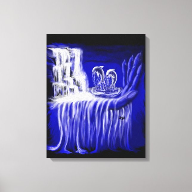 Impressão Em Tela Springenden Delfine (Frente)