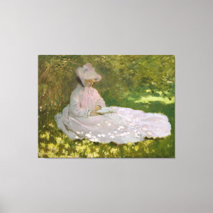 Impressão Em Tela Springtime por Claude Monet