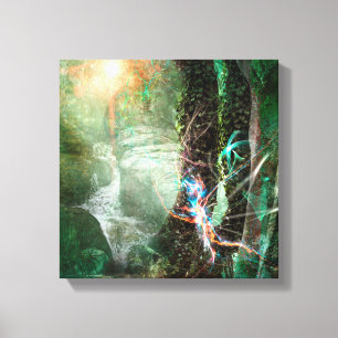 IMPRESSÃO EM TELA SPRITE ELEMENTAL DE FLORESTA PROFUNDA