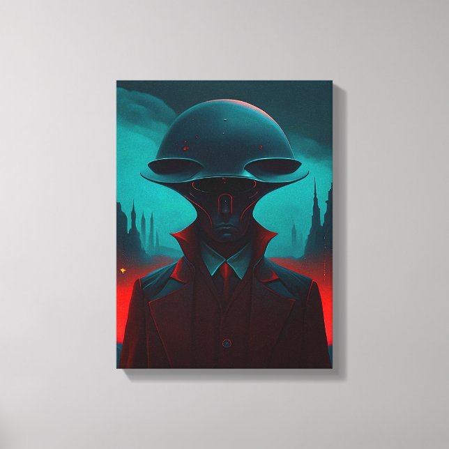 Impressão Em Tela Sr. Alien (Frente)