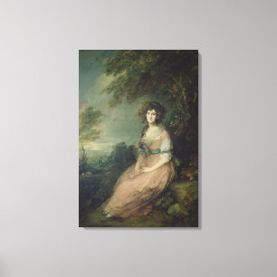 Impressão Em Tela Sra. Richard Brinsley Sheridan, c.1785-87