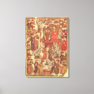 Impressão Em Tela Sra. Supp. Pers.Genghis Khan e sua esposa