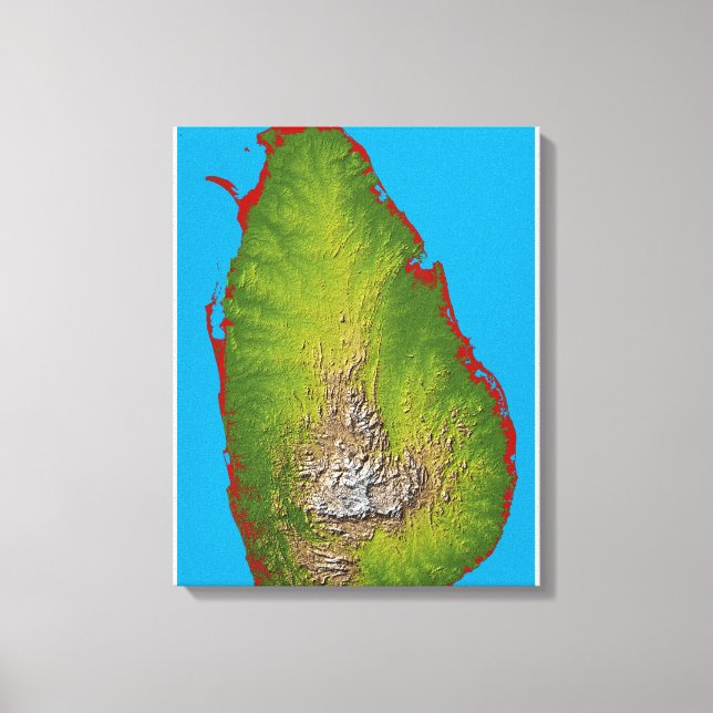 Impressão Em Tela Sri Lanka (Frente)