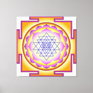 Impressão Em Tela Sri Yantra Chakra Shiva Shakti Navayoni Deusa 