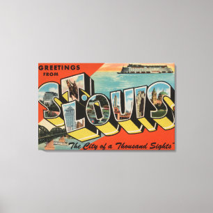 Impressão Em Tela St Louis, Missouri - grandes cenas 2 da letra