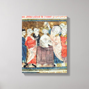 Impressão Em Tela St. Remigius, Bishop do baptismo de Rheims