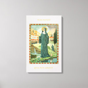 Impressão Em Tela St. Scholastica & St. Benedict