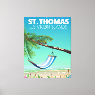 Impressão Em Tela St Thomas Ilhas Virgens Americanas.