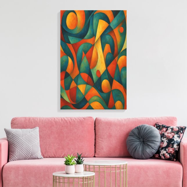 Impressão Em Tela Standard Akkorde (Insitu(Sala de estar))