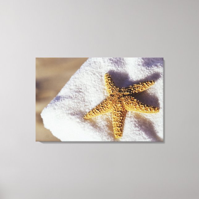 Impressão Em Tela Starfish Em Uma Toalha (Frente)