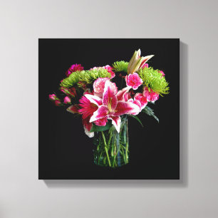 Impressão Em Tela Stargazer Lily Buquê