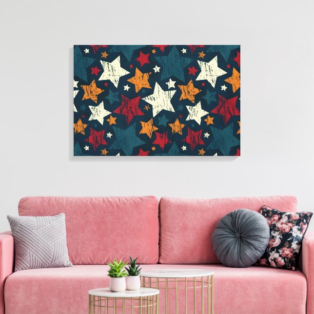 Impressão Em Tela Starry Night Chaos (Insitu(Sala de estar))