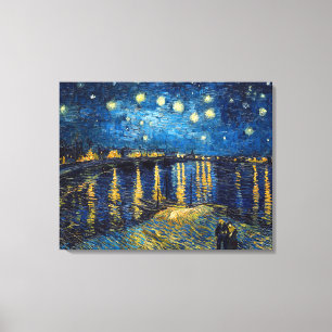 Impressão Em Tela Starry Night no Rhone Van Gogh