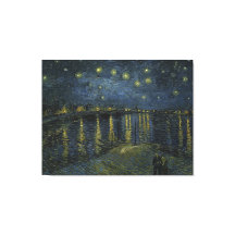 Starry Night Over the Rhone por Vincent Van Gogh