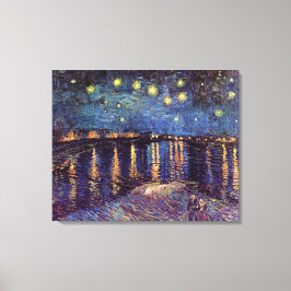 Impressão Em Tela Starry Night Over the Rhone, por Vincent van Gogh