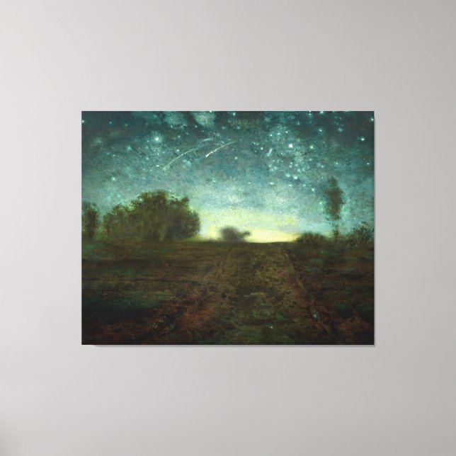 Impressão Em Tela Starry Night por Jean-François Millet (cerca de 18 (Frente)