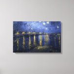 Impressão Em Tela Starry Night por van Gogh<br><div class="desc">Famoso quadro de Vincent van Gogh "Starry Night over the Rhone".</div>