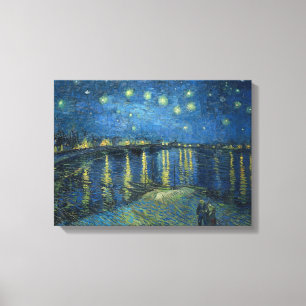 Impressão Em Tela Starry Night Sobre O Rhone Vincent van Gogh