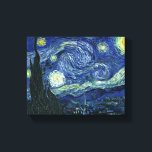 Impressão Em Tela Starry Night Vincent van Gogh Vintage Pintura<br><div class="desc">Vincent van Gogh (holandês, 1853 - 1890) Starry Night, 1889, Oil on canvas Unframed: 73 × 92 cm (28, 7 × 36, 2 pol) Esta pintura mostra a vista da janela virada para leste da sala de asilo de Van Gogh na Santo-Rémy-de-Provence Ele acrescentou uma vila idealizada. Está na coleção...</div>