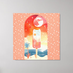 Impressão Em Tela Starry Summer Tropical Night