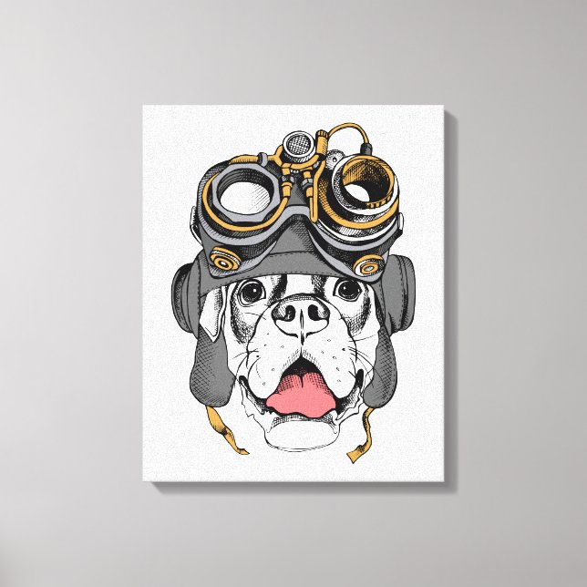 Impressão Em Tela Steampunk Boxer (Frente)