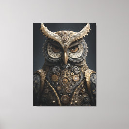 Impressão Em Tela Steampunk Brass Sentinel