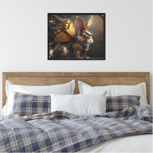 Impressão Em Tela Steampunk Bunny