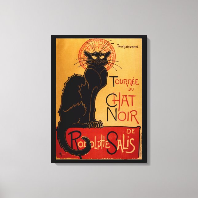 Impressão Em Tela Steinlen's Le Chat Noir (Frente)