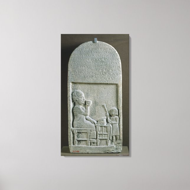 Impressão Em Tela Stela de Si'gabbor, padre do deus da lua (Frente)