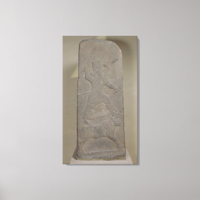 Impressão Em Tela Stele retrata a tempestade-deus Adad (Frente)