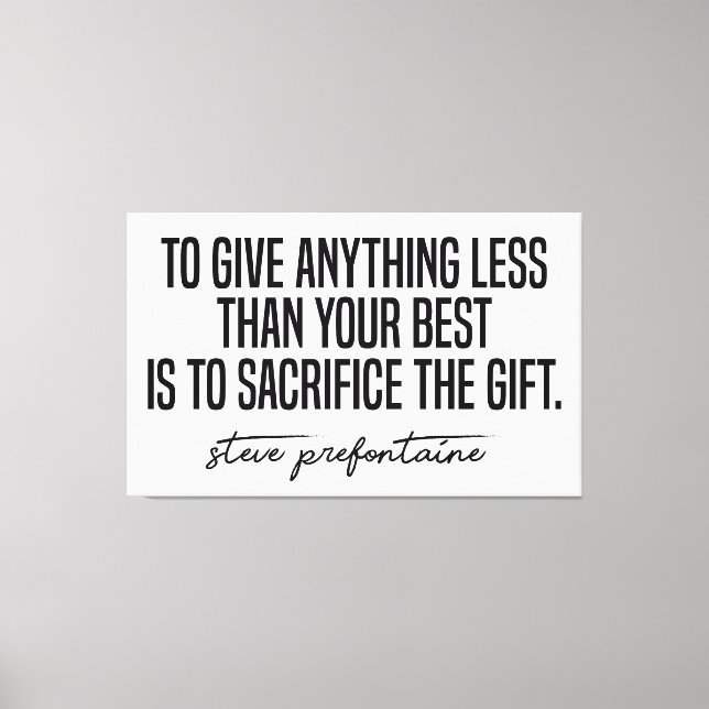 Impressão Em Tela Steve Prefontaine Cote (Frente)
