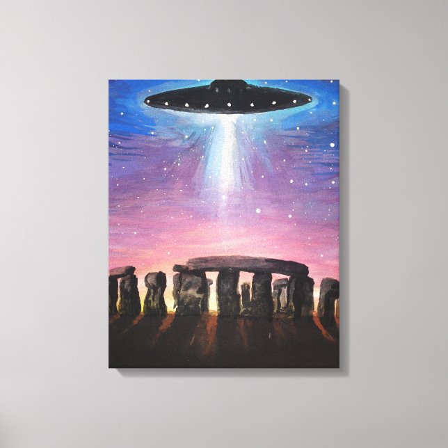 Impressão Em Tela Stonehenge UFO (Frente)