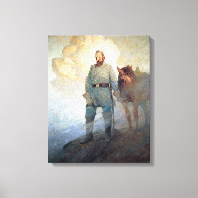 Impressão Em Tela Stonewall Jackson por NC Wyeth (Frente)