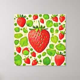 Impressão Em Tela Strawberry Dadaist Trabalho de arte
