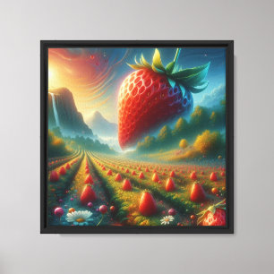 Impressão Em Tela Strawberry Field of Dreams