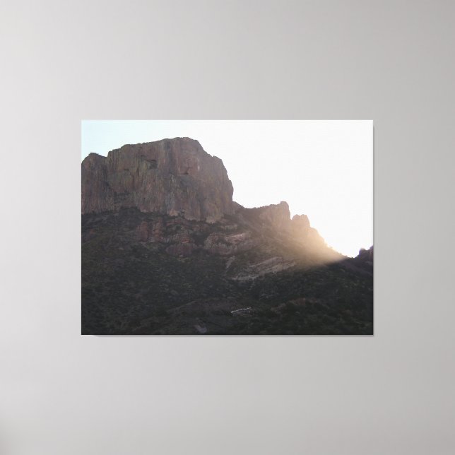 Impressão Em Tela Streaming Sunlight Over Casa Grande, BBNP, Texas (Frente)