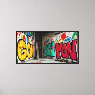 Impressão Em Tela Street Art -