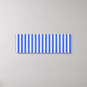 Impressão Em Tela Stripes de combinação azul real de Shirley Taylo