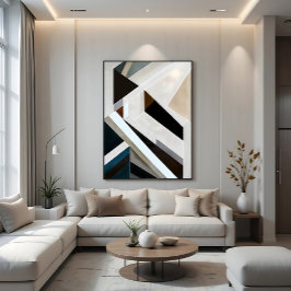 Impressão Em Tela Structural Geometry