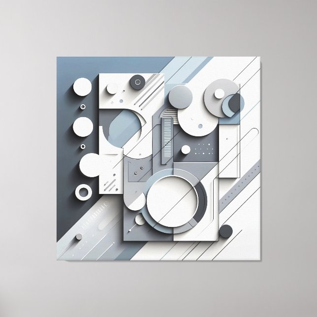 Impressão Em Tela Structured Dimensional Flow (Frente)