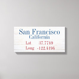 Impressão Em Tela Sua cidade Latitude e Longitude