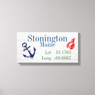 Impressão Em Tela Sua cidade Latitude e Longitude