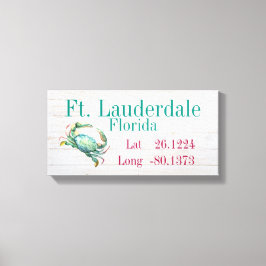 Impressão Em Tela Sua cidade Latitude e Longitude