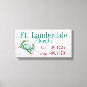 Impressão Em Tela Sua cidade Latitude e Longitude